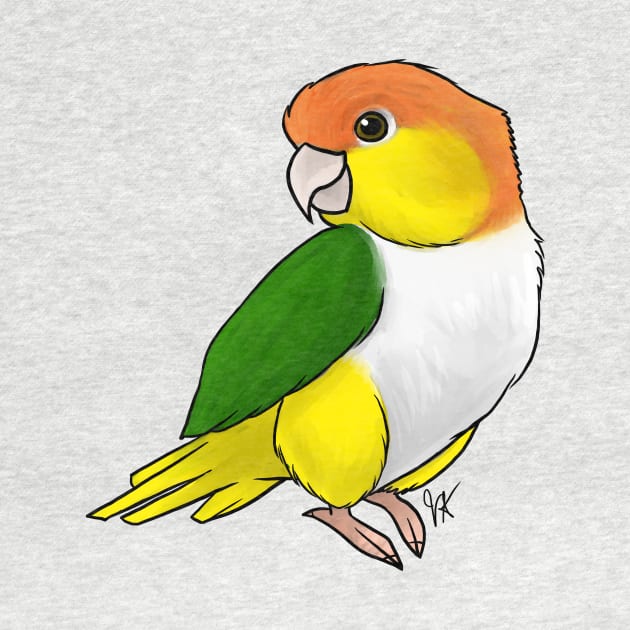 Bird - Caique - Yellow Tailed by Jen's Dogs Custom Gifts and Designs